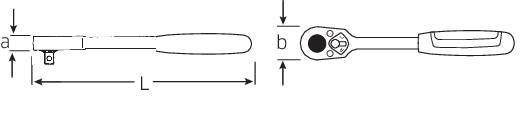 Stahlwille 512-2K 13111010 Umschaltknarre 1/2" (12.5 mm) 265.5 mm
