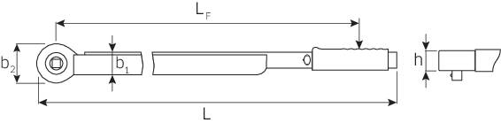Drehmomentschlüssel 721NF/80 3/4 Zoll 160-800 Nm STAHLWILLE