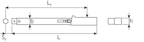 Stahlwille 730/12 50184012 Drehmomentschlüssel für Einsteckwerkzeuge 25 - 130 Nm