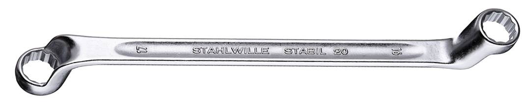Doppelringschlüssel 20 30x32mm 365mm tief gekr.STAHLWILLE