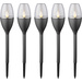 Sygonix Lampe de jardin LED SY-4674430 jeu de 5 LED 0.05 W blanc chaud noir
