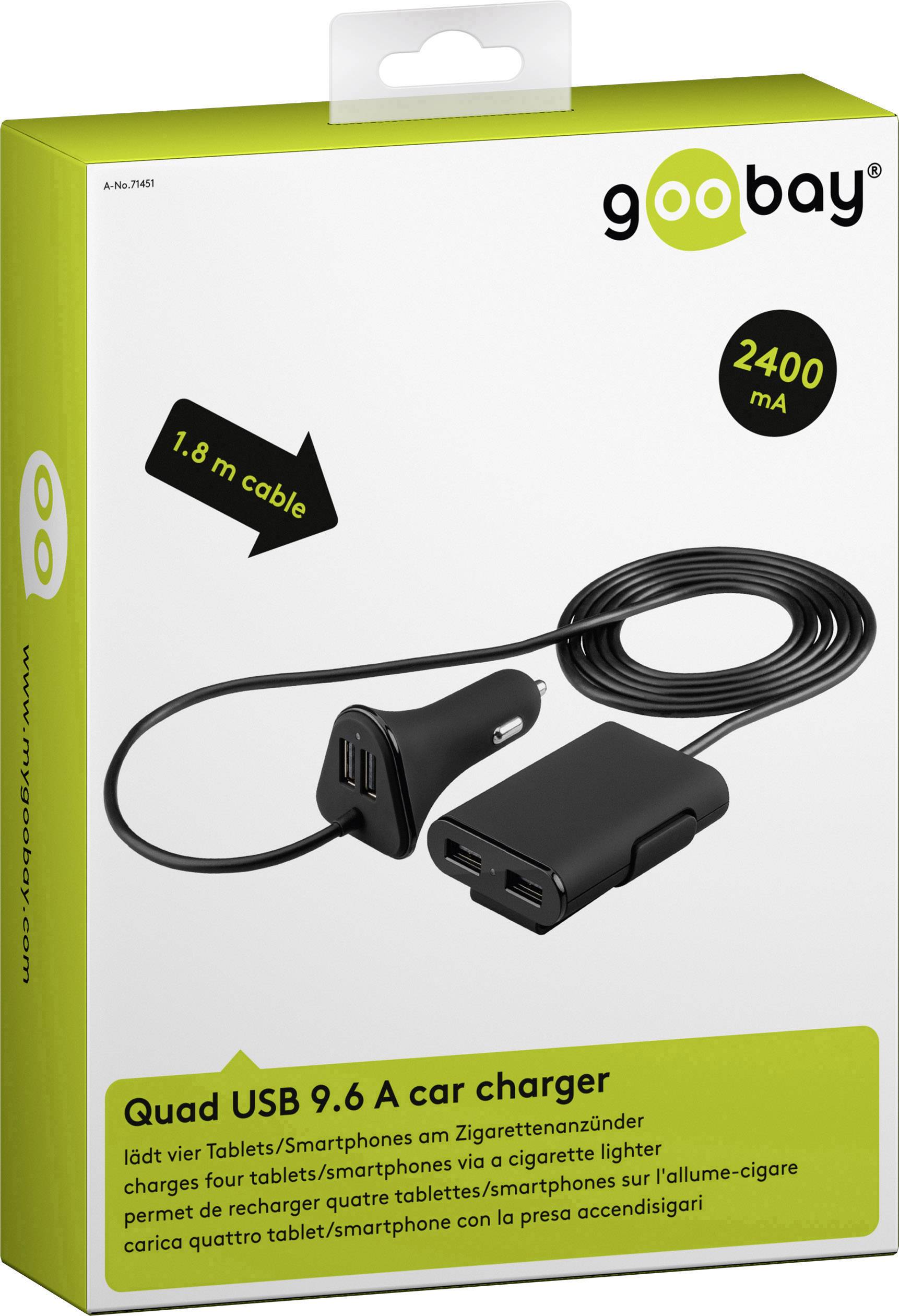 KFZ USB 4xUSB 9,6A 48W (2+2 USB)