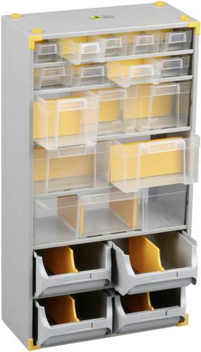 Allit Werkstatt-Magazin (L x B x H) 300 x 165 x 565 mm Anzahl Fächer: 19 Inhalt 1 St.