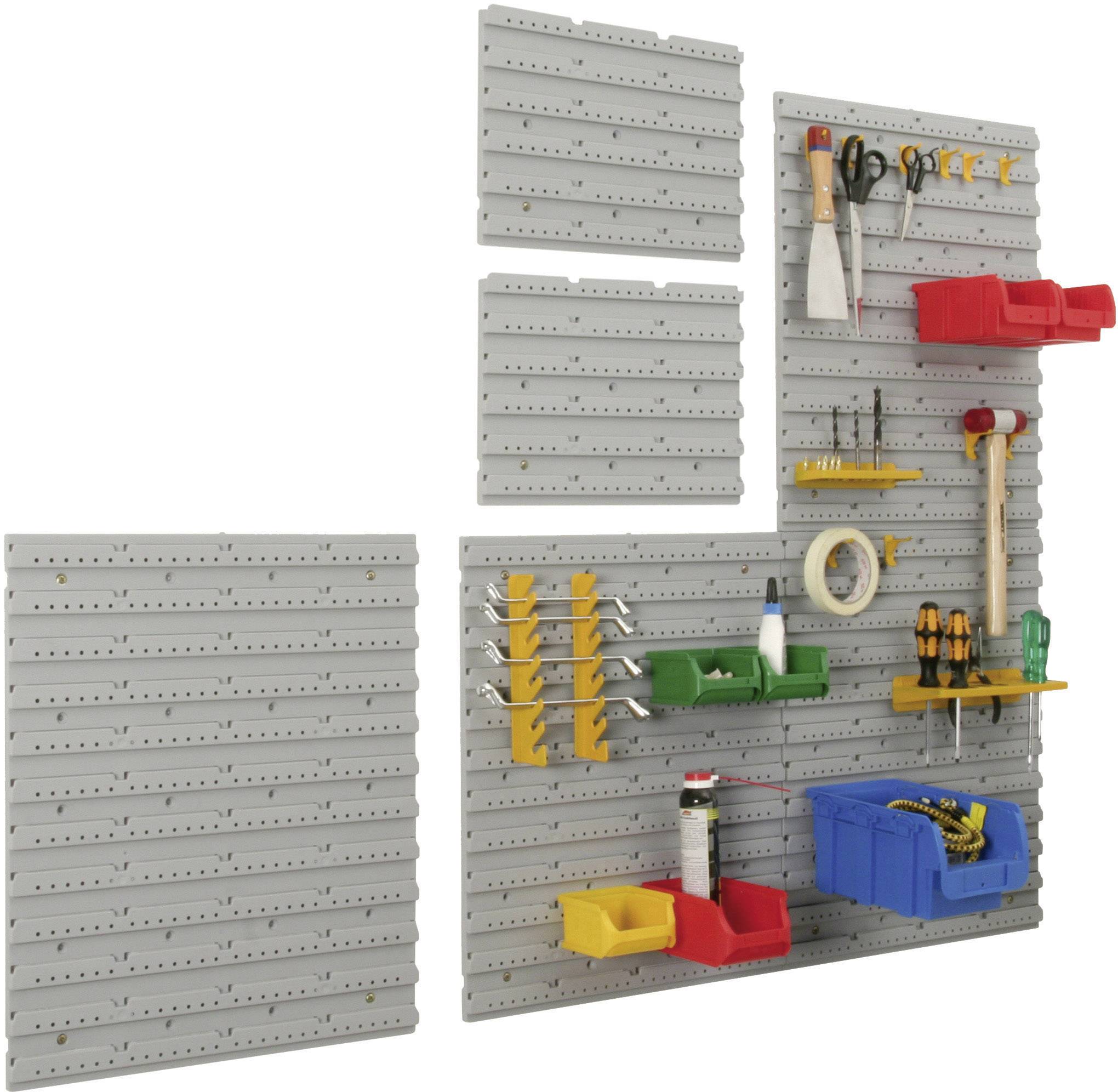 Allit 457090 Endloswand für Stapelsichtboxen Schwarz 1St.