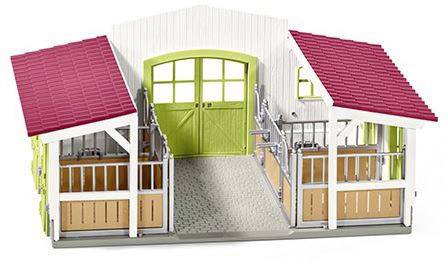 Schleich Reiterhof mit Reiterin und Pferden 42344