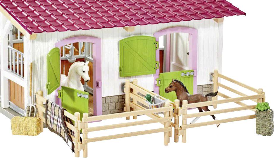 Schleich Reiterhof mit Reiterin und Pferden 42344