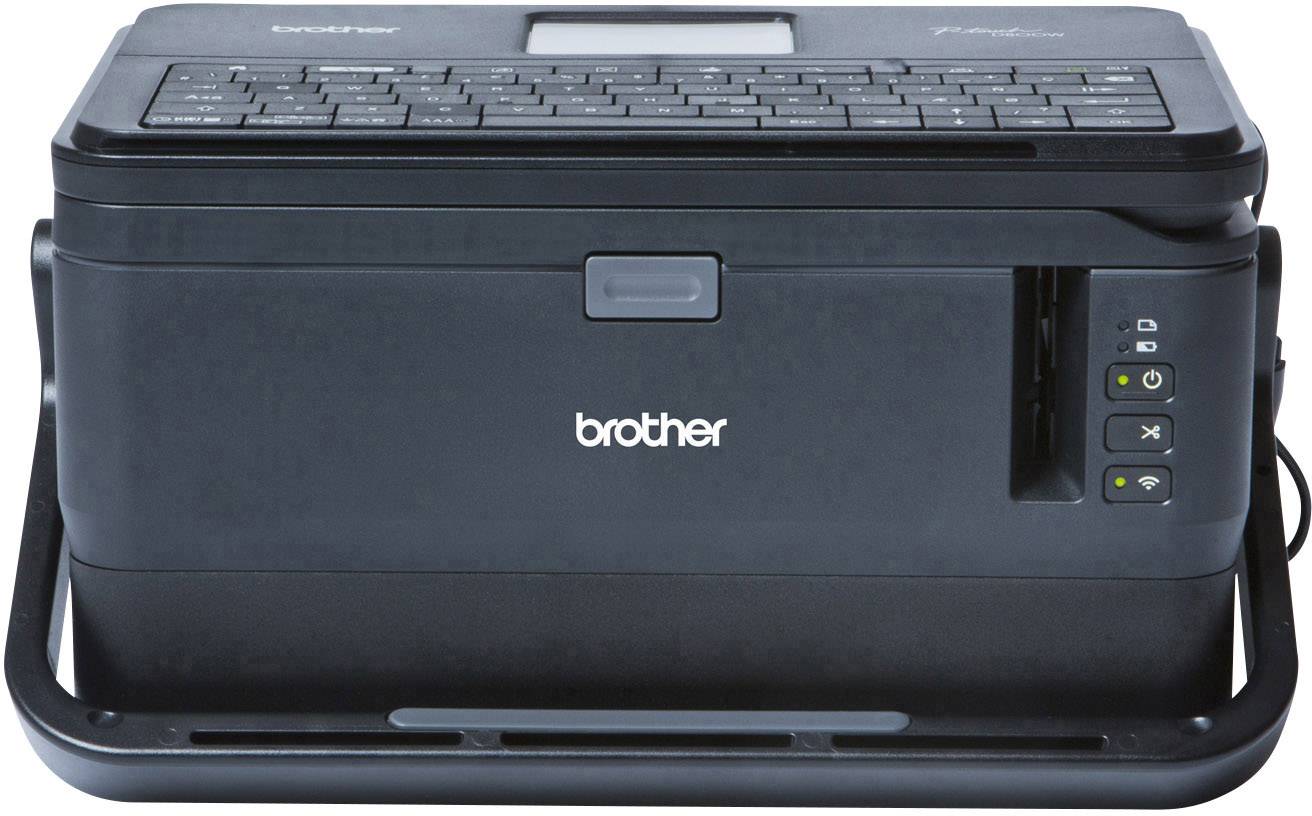 Ein schwarzer Drucker der Marke Brother mit Tasten und Leuchtanzeigen auf der Vorderseite, geeignet für Büro- oder Heimgebrauch.