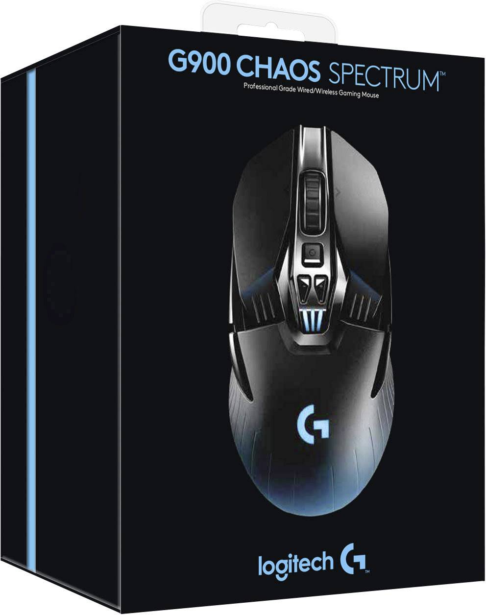 Logitech Gaming G900 Chaos Spectrum USB Gaming-Maus Optisch Beleuchtet, Integriertes Scrollrad Schwarz