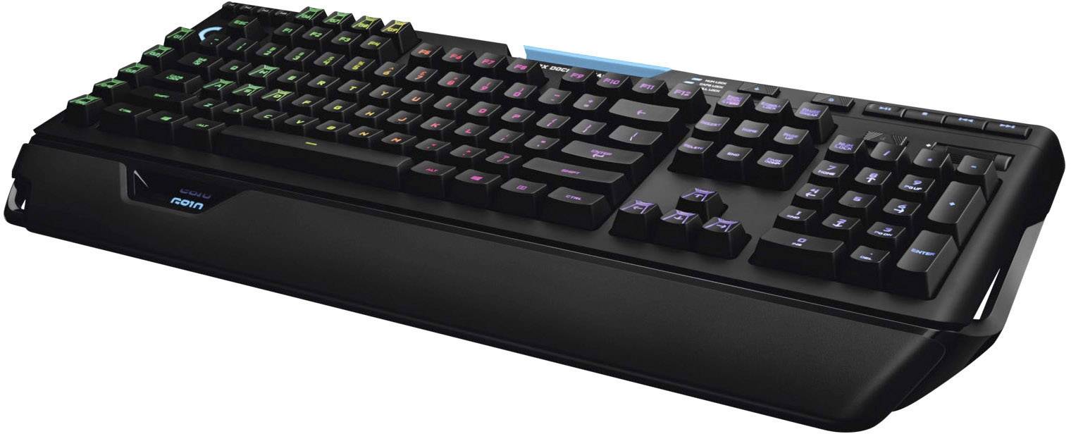 Logitech Gaming G910 Orion Spectrum USB Gaming-Tastatur Beleuchtet, Handballenauflage Deutsch, QWERTZ, Windows® Schwarz