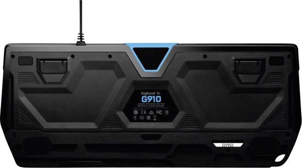 Logitech Gaming G910 Orion Spectrum USB Gaming-Tastatur Beleuchtet, Handballenauflage Deutsch, QWERTZ, Windows® Schwarz