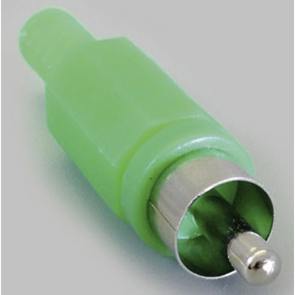 BKL Electronic Cinch-Steckverbinder Stecker, gerade Polzahl: 2 Grün