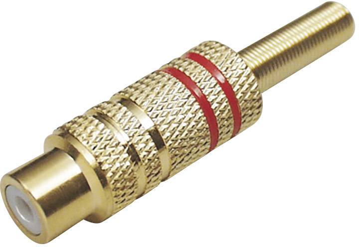 TRU Components 1577780 Cinch-Steckverbinder Kupplung, gerade Polzahl: 2 Mono Schwarz