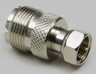 BKL Electronic 0403086 UHF-Adapter UHF-Buchse - F-Stecker 1St.