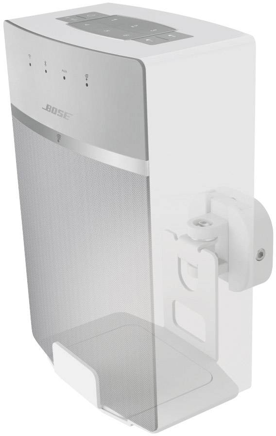 Hama Lautsprecher-Wandhalterung Schwenkbar Wandabstand (max.): 15.9 cm Weiß 1 St.