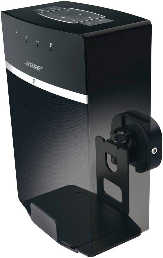 Hama Lautsprecher-Wandhalterung Schwenkbar Wandabstand (max.): 15.9 cm Schwarz 1 St.