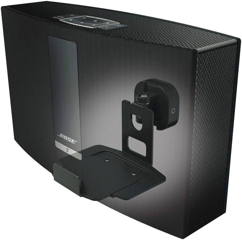 Hama Lautsprecher-Wandhalterung Schwenkbar Wandabstand (max.): 15.9 cm Schwarz 1 St.