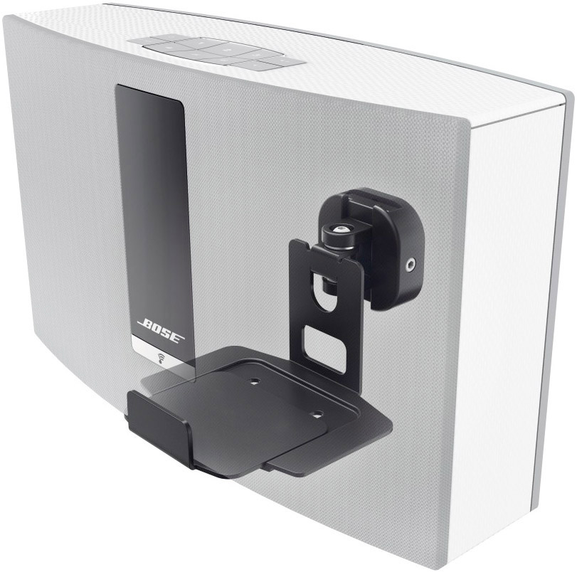 Hama Lautsprecher-Wandhalterung Schwenkbar Wandabstand (max.): 15.9 cm Schwarz 1 St.