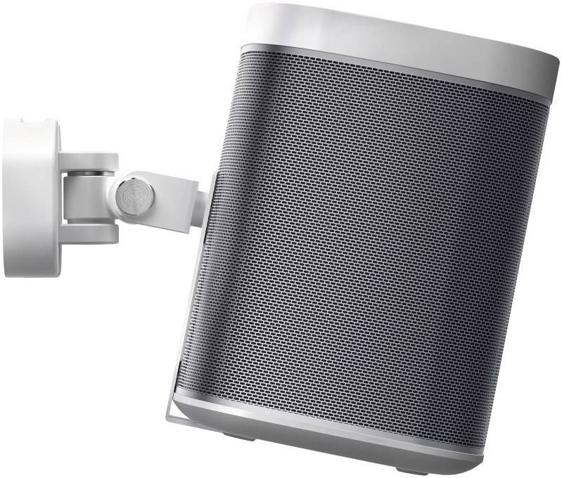 Hama  Lautsprecher-Wandhalterung Neigbar+Schwenkbar  Wandabstand (max.): 9.8 cm Weiß 1 St.