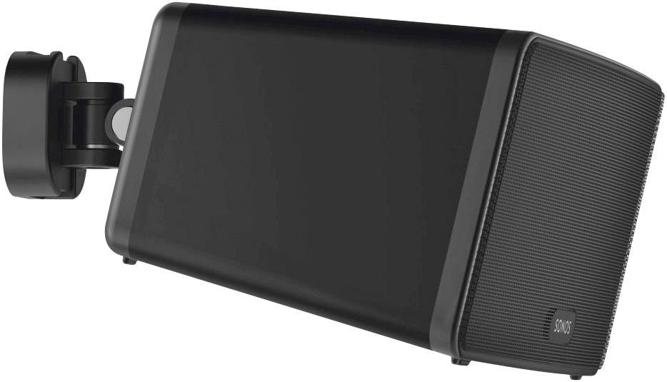 Hama Lautsprecher-Wandhalterung Neigbar+Schwenkbar Wandabstand (max.): 7.6 cm Schwarz 1 St.