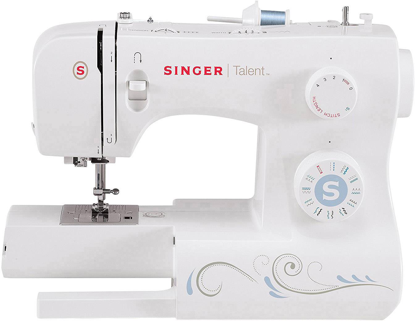 Singer Freiarmnähmaschine Talent 3323 Weiß