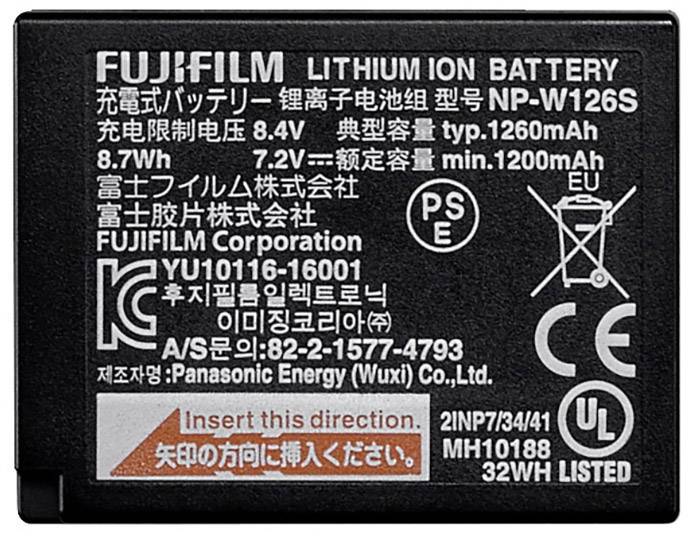 Fujifilm Kamera-Akku 7.2V 1260 mAh 16528470