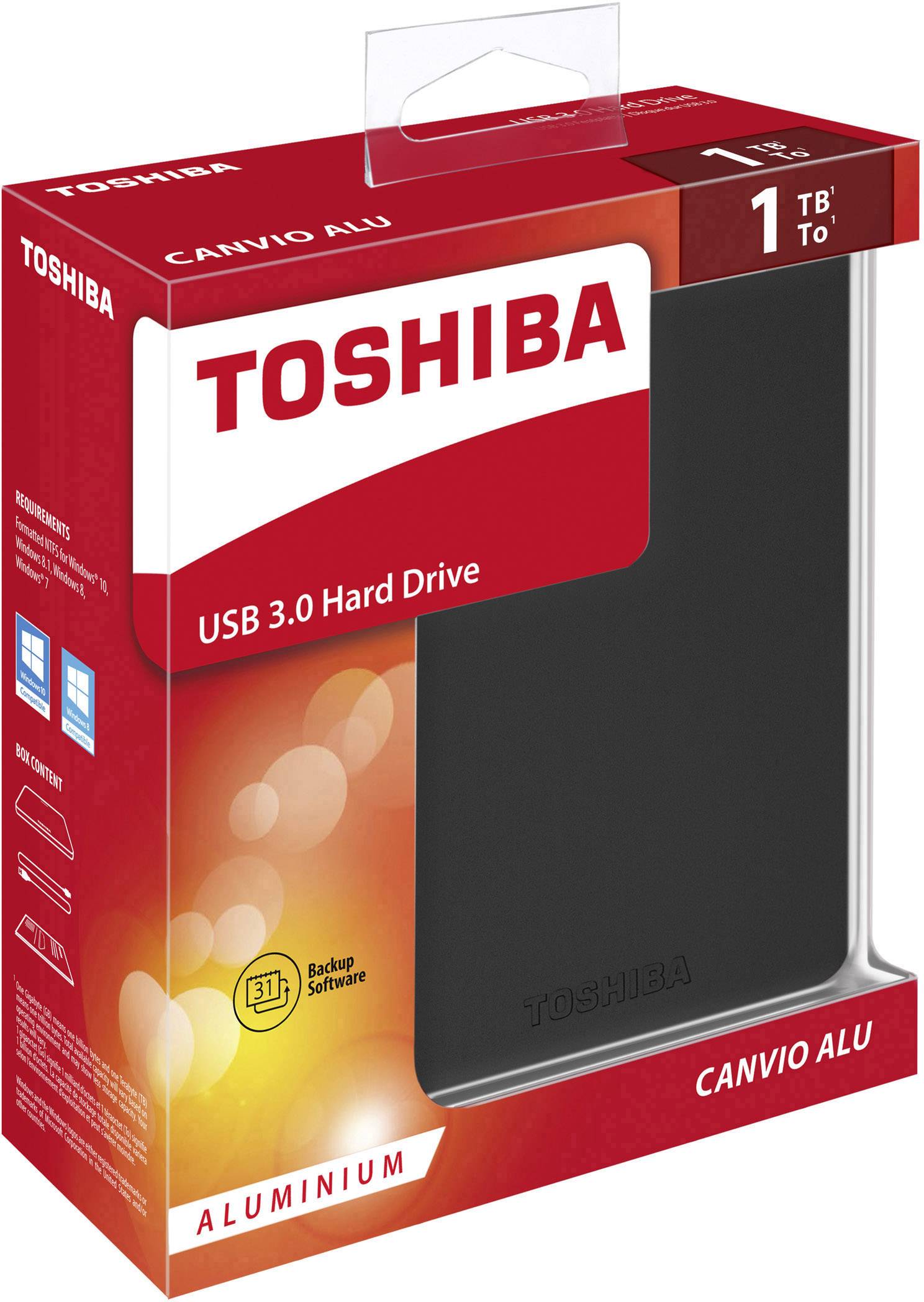 TOSHIBA CANVIO ALU 1TB USB 3.0 SW