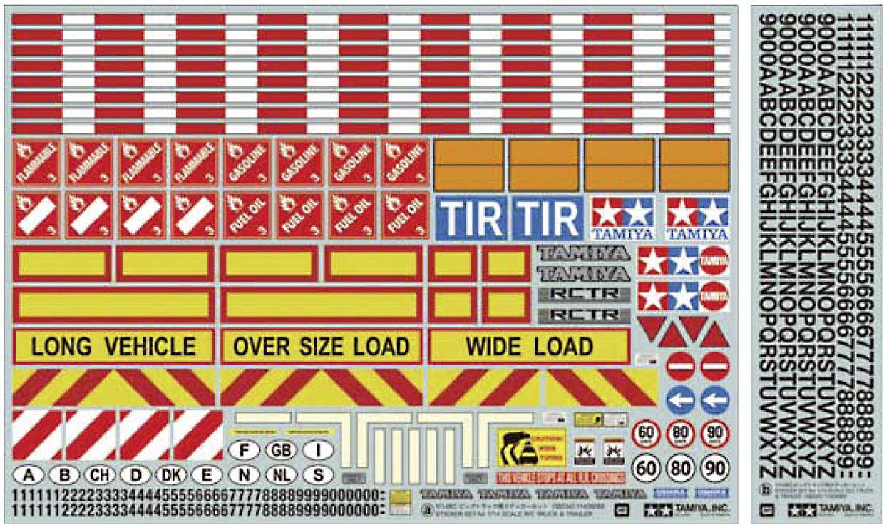 Tamiya 56534 1:14 Warndekor 1St.