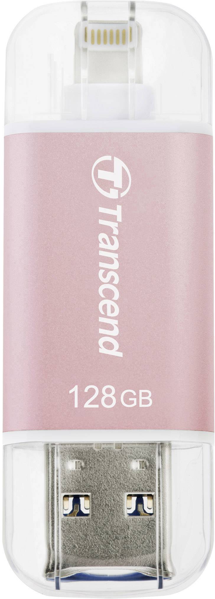 Transcend JetDrive™ Go 300 USB-Zusatzspeicher Smartphone/Tablet Roségold 128 GB USB 3.1, Apple Lig