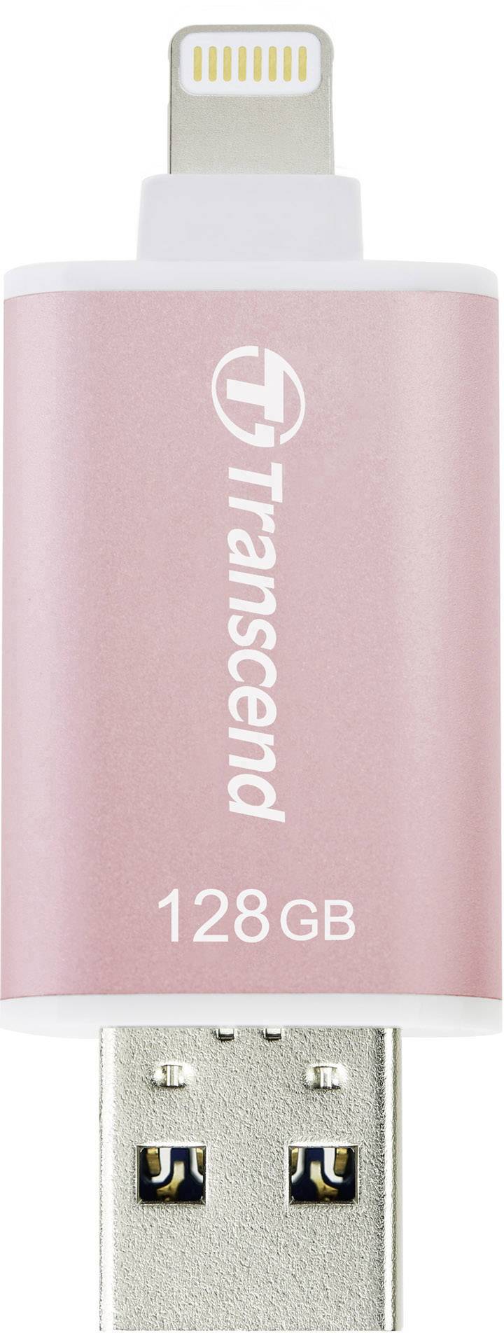 Transcend JetDrive™ Go 300 USB-Zusatzspeicher Smartphone/Tablet Roségold 128GB USB 3.1, Apple Lightning