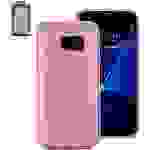 Perlecom Backcover Samsung Rosa, Glitzereffekt