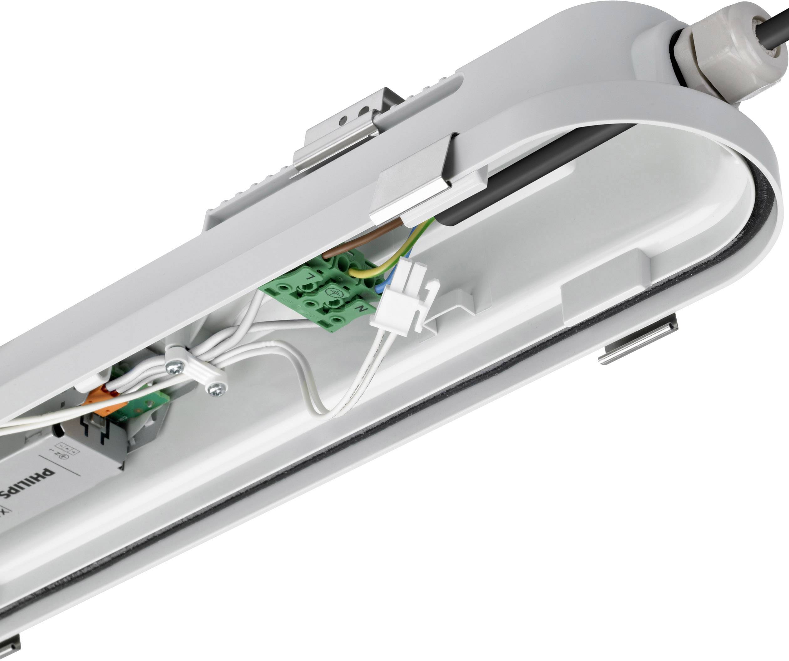 Philips Lighting CoreLine WT120C LED-Feuchtraumleuchte LED LED fest eingebaut 29W Neutralweiß Grau