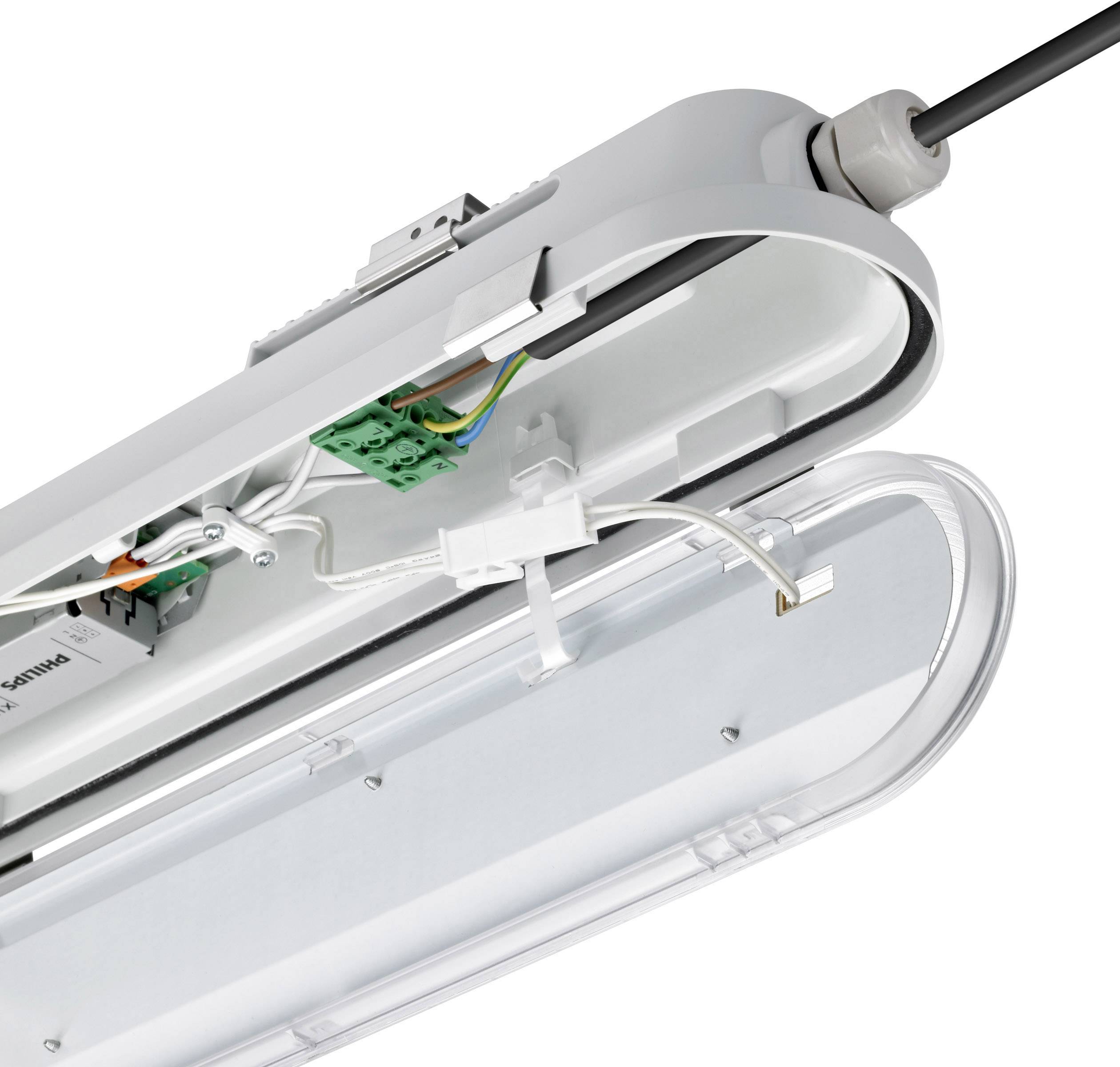 Philips LED CoreLine WT120C LED-Feuchtraumleuchte LED LED fest eingebaut 41 W Neutralweiß Grau