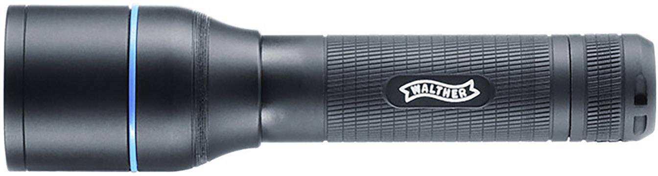 Walther 3.7082 LED Taschenlampe mit Handschlaufe, mit Holster batteriebetrieben 935lm 9h 142g