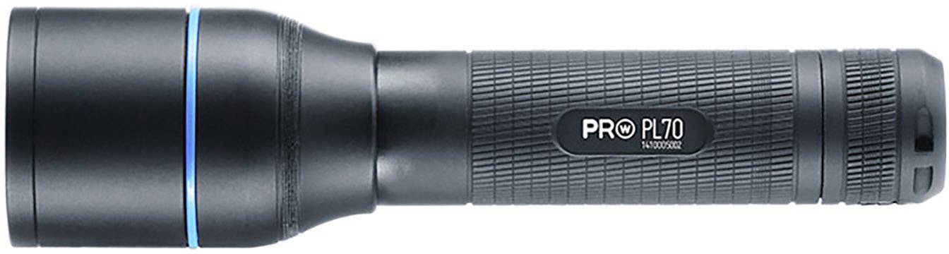 Walther 3.7082 LED Taschenlampe mit Handschlaufe, mit Holster batteriebetrieben 935lm 9h 142g