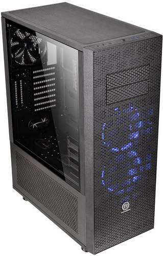 Thermaltake Core X71 TG Full Tower PC-Gehäuse Schwarz 2 Vorinstallierte LED Lüfter, 1 vorinstallie