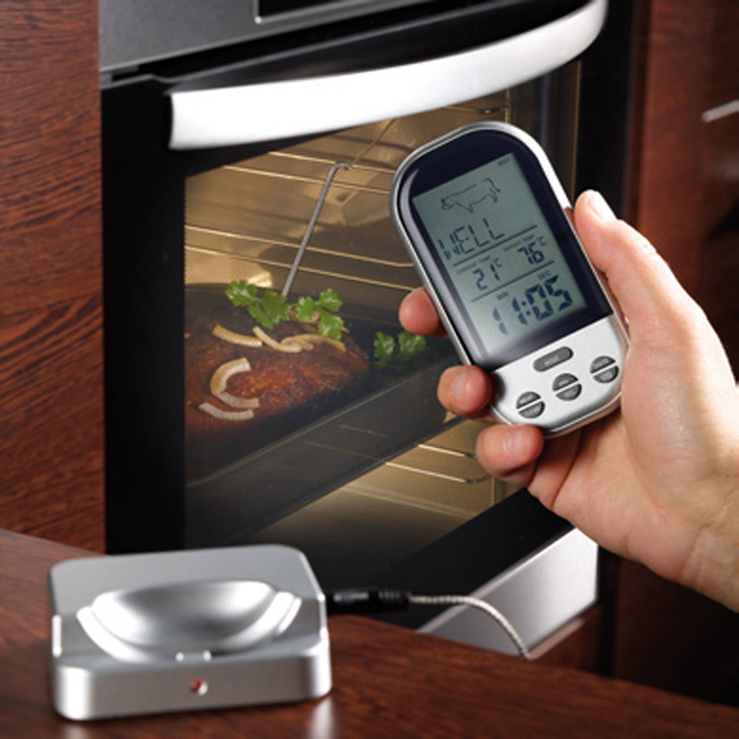 Techno Line Grill-Thermometer Alarm, Überwachung der Kerntemperatur WS 1050°C /°F-Anzeige