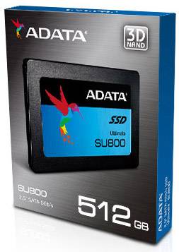 ADATA 512 GB Interne SATA SSD 6.35 cm (2.5 Zoll) SATA 6 Gb/s Retail ASU800SS-512GT-C