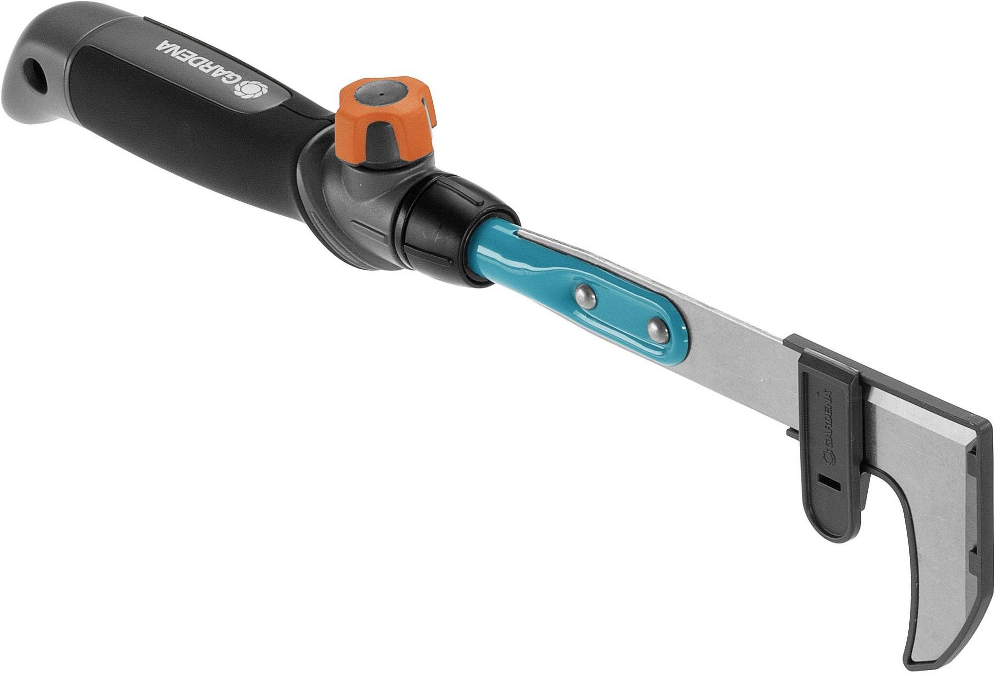 Hand-Unkrautstecher mit ergonomischem Griff und metallischer Klinge zur effektiven Entfernung von Unkraut in Fugen.