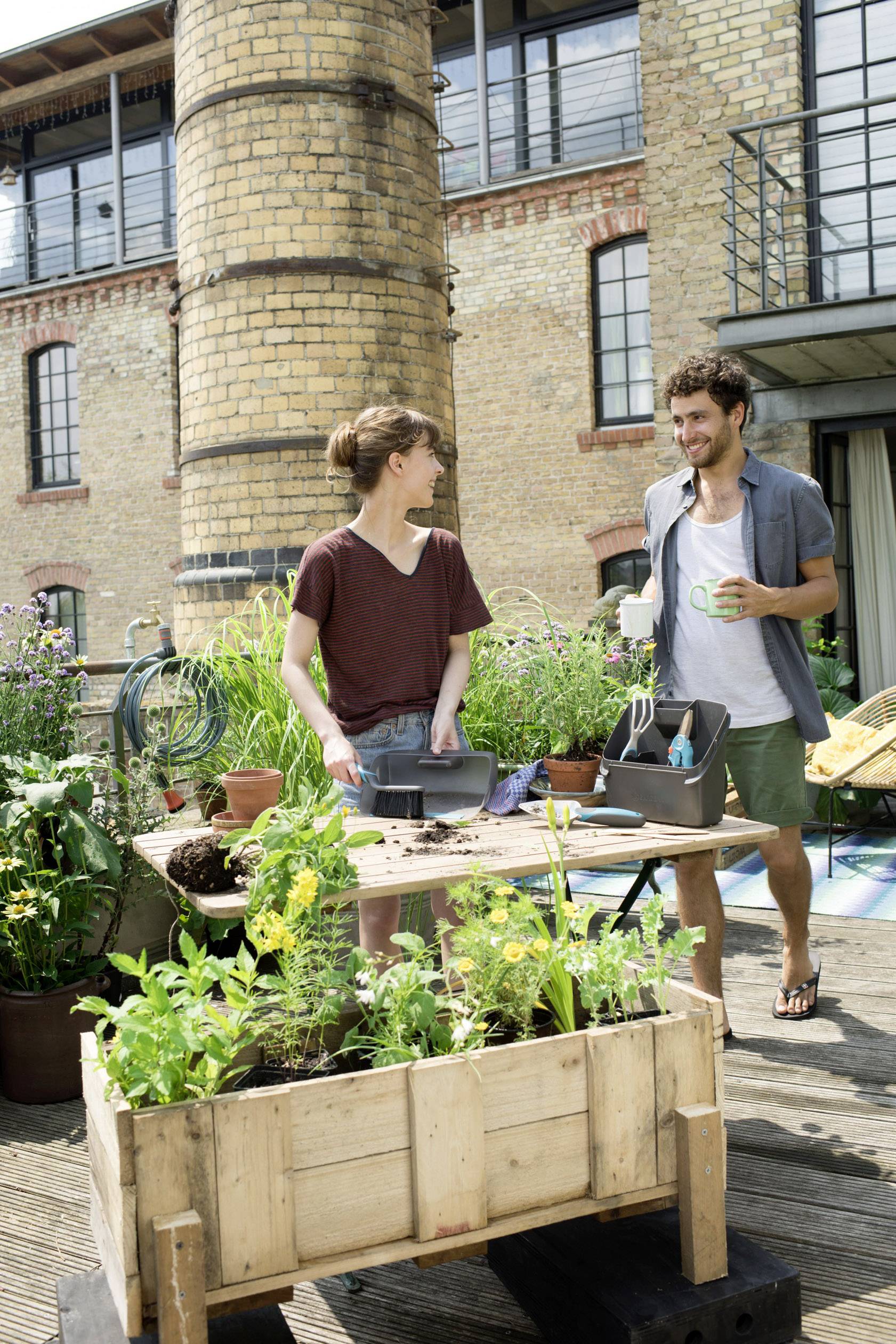 GARDENA 08970-20 Balkon-Box mit Zubehör