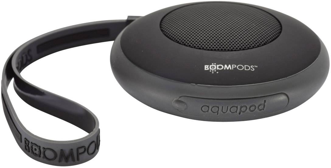 Bluetooth® Lautsprecher Boompods Aquapod Freisprechfunktion, spritzwassergeschützt, stoßfest Grau