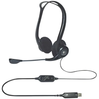 Logitech PC 960 On Ear Headset kabelgebunden Stereo Schwarz Mikrofon-Rauschunterdrückung Lautstärkeregelung Logitech PC 960 On Ear Headset kabelgebunden Stereo Schwarz Mikrofon-Rauschunterdrückung Lautstärkeregelung