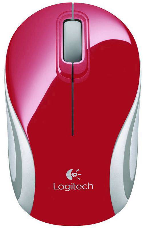 Logitech M187 Maus Funk Optisch Rot 3 Tasten 1000 dpi