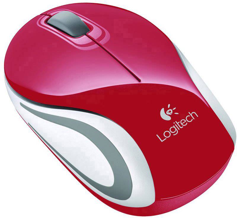 Logitech M187 Maus Funk Optisch Rot 3 Tasten 1000 dpi