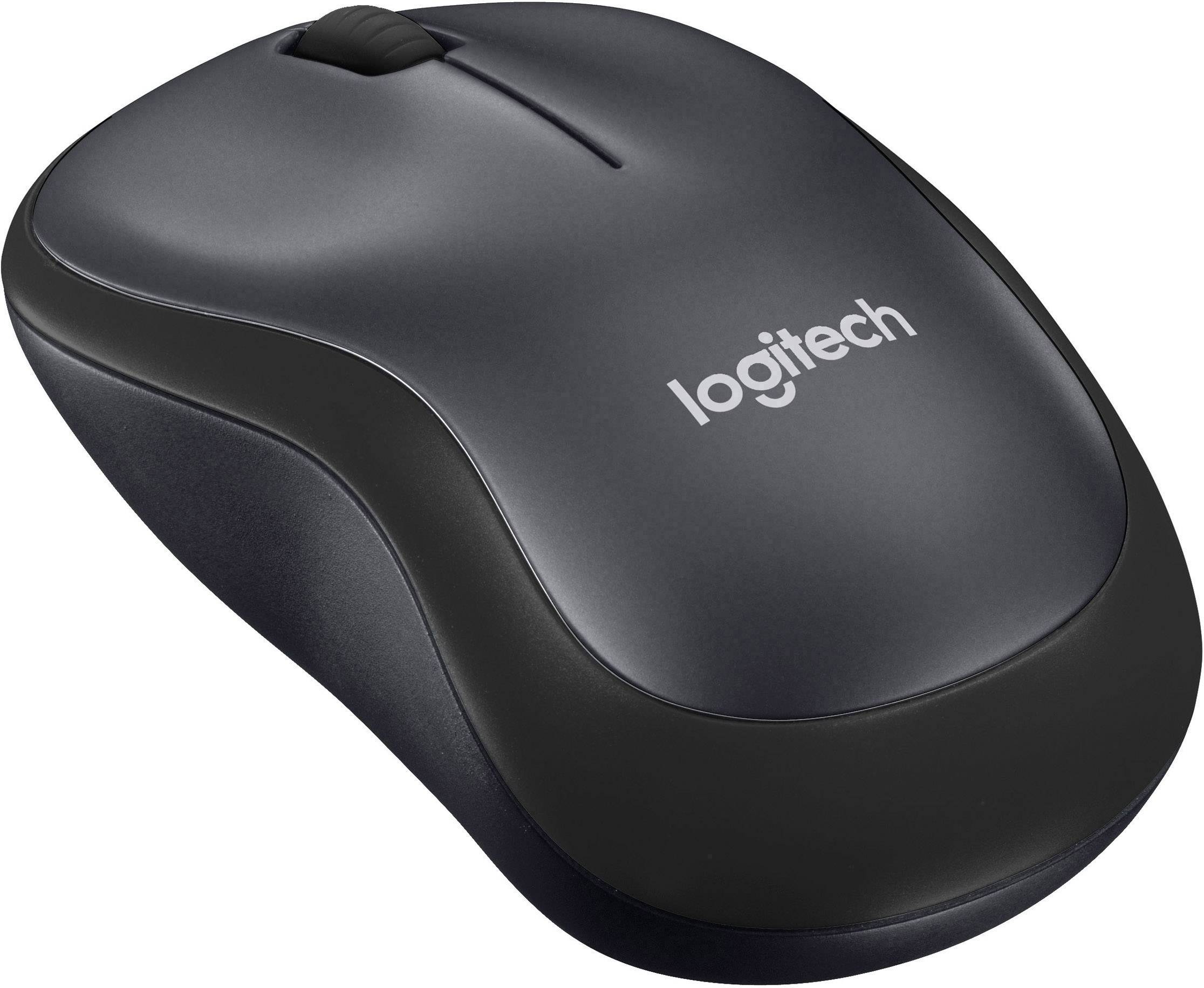 Logitech B220 Silent Maus Funk Optisch Schwarz 3 Tasten 1000 dpi Integriertes Scrollrad