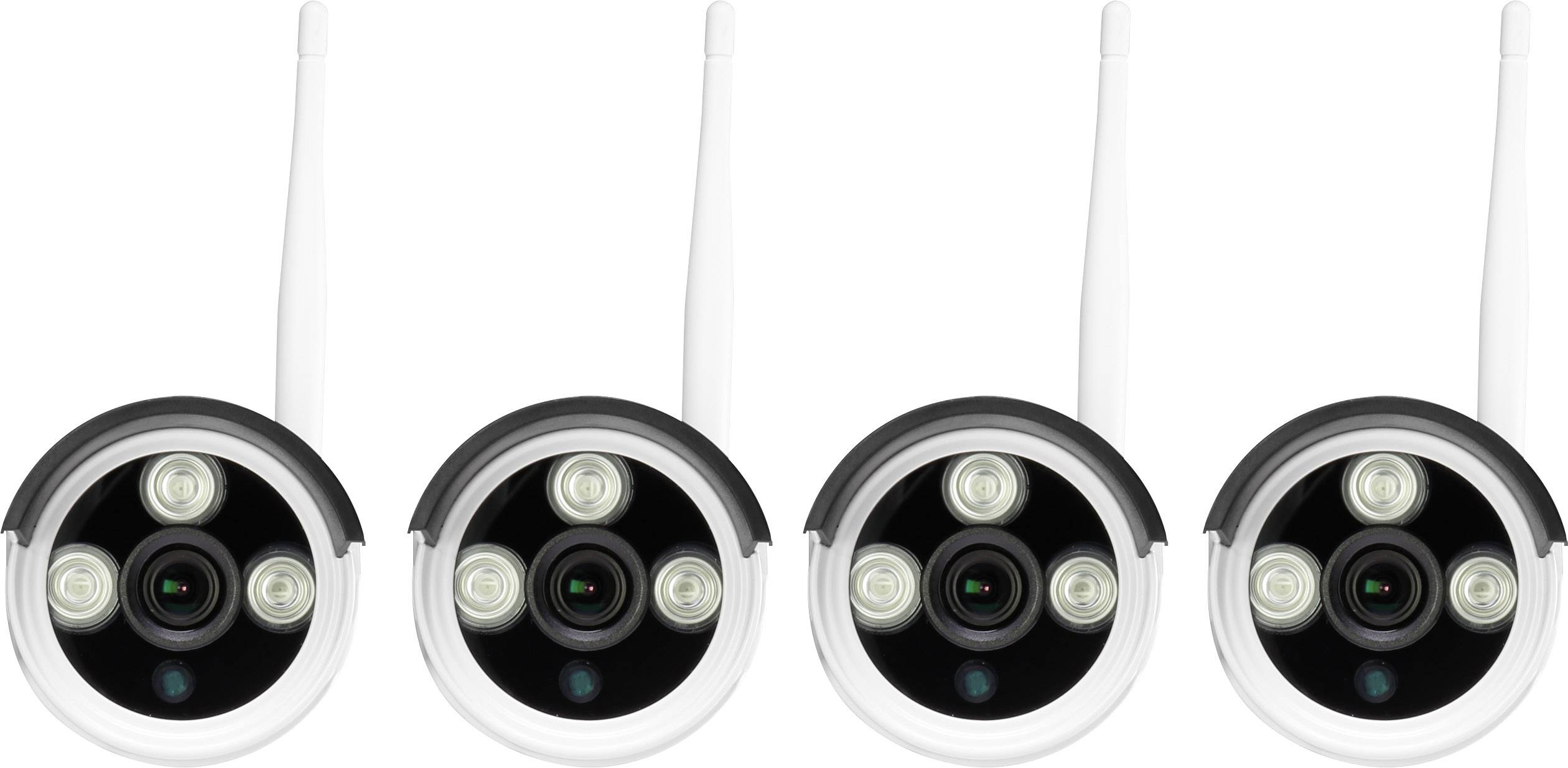Sygonix 355791D1 / 1522017 Funk-Überwachungskamera-Set mit 4 Kameras