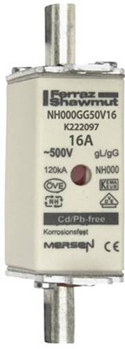 Mersen 1B635.000000 NH-Sicherung Sicherungsgröße = 000 16 A 500 V