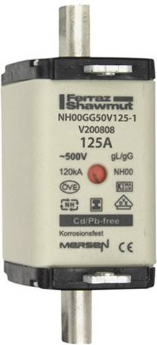 Mersen 1F765.000000 NH-Sicherung Sicherungsgröße = 00 125 A 500 V