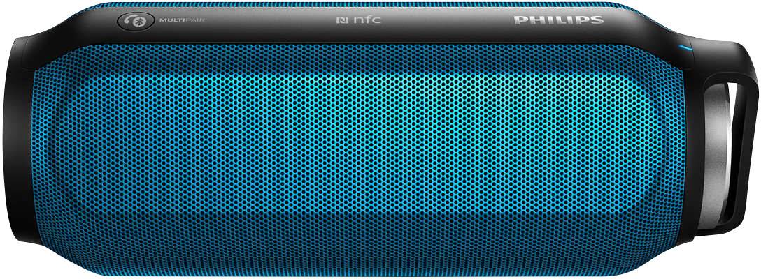 Philips BT6600A/12 Bluetooth® Lautsprecher NFC, spritzwassergeschützt Blau