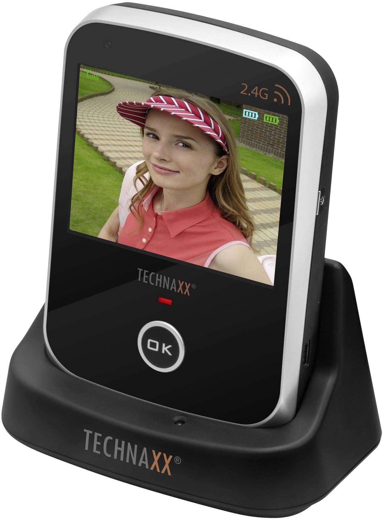 Technaxx TX-75 Video-Türsprechanlage Funk Komplett-Set Schwarz