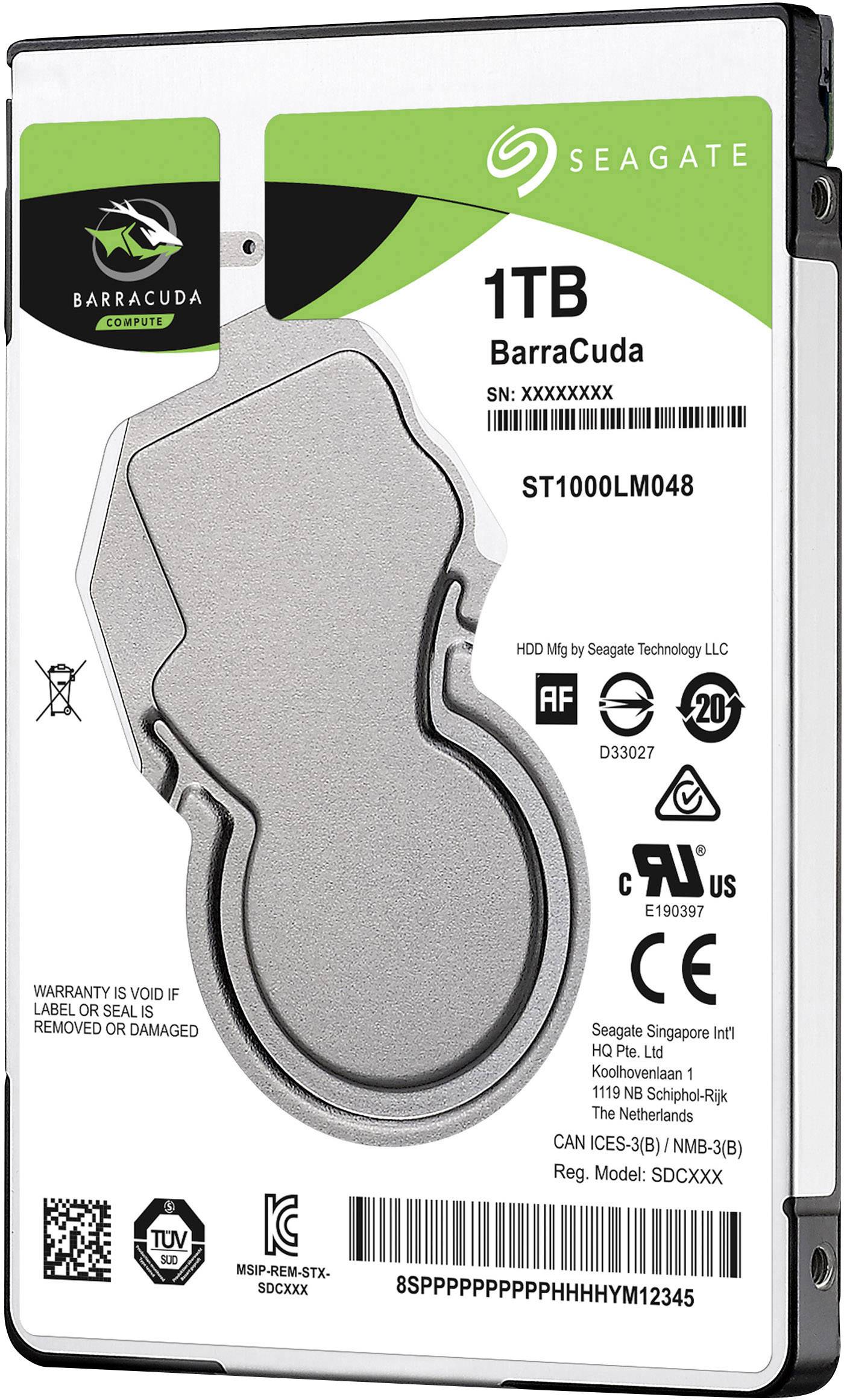 HDD BarraCuda 1TB 2,5 Zoll - 7mm SATA 6Gb/s